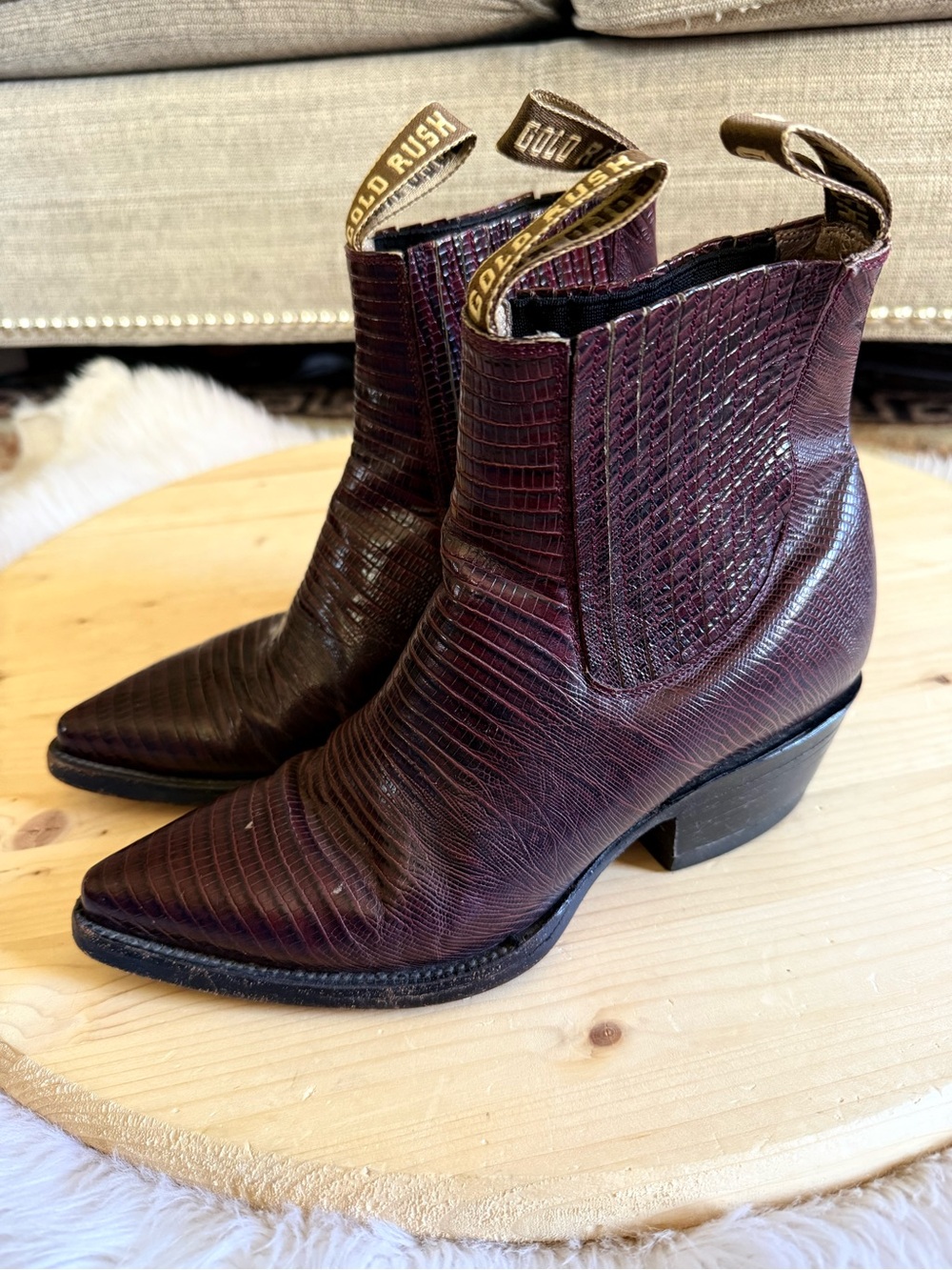 Gold Rush western boots